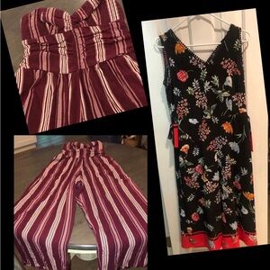 Two Jumpsuit Size S Band of Gypsies & Carolina Bell Size 4 Capri Length
